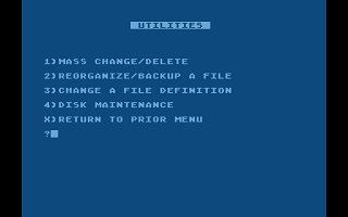 Data Base / Report System atari screenshot